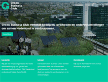 Tablet Screenshot of greenbusinessclub.nl